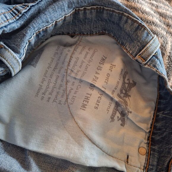 Levi's 569 Loose Straight Fit Jeans W34 L30 Denim - Picture 4 of 6